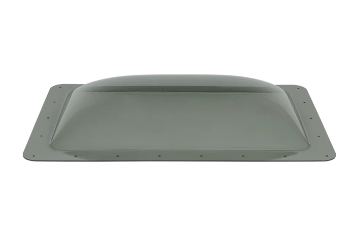 Smoke Polycarbonate RV Skylight Dome 4-Inch Bubble - Angled Side View | United RV Parts
