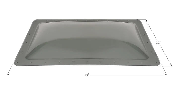 Icon Smoke RV Skylight SL1836S 18x36 with 40x22 Dimensions - Front View | United RV Parts