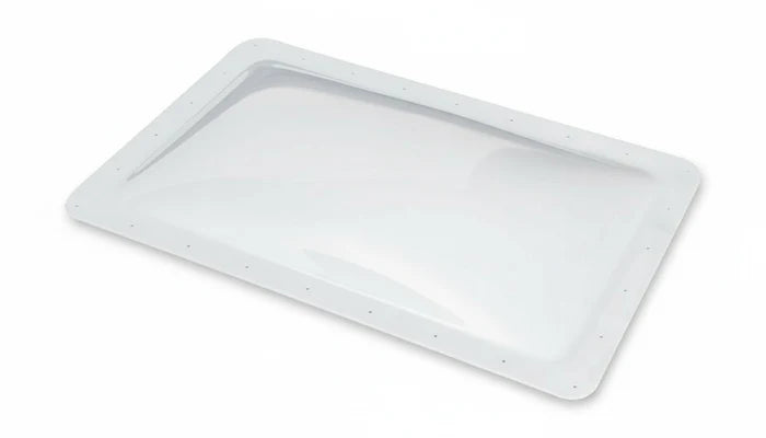 White Icon RV Skylight 01855 18x30 4-Inch Bubble Dome - Top View | United RV Parts