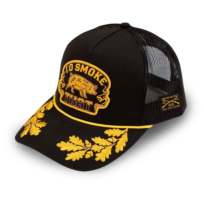 Grunt Style I'd Smoke That Mesh Hat Black