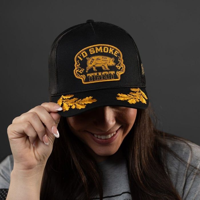 Grunt Style I'd Smoke That Mesh Hat Black