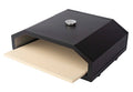 Black Steel Pizza Oven with Pizza Stone - Side Profile | United RV Parts