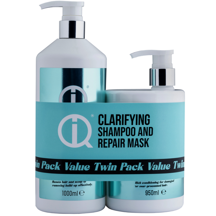 IQ Intelligent Haircare Clarifying Shampoo Twin 2 x 1000ml