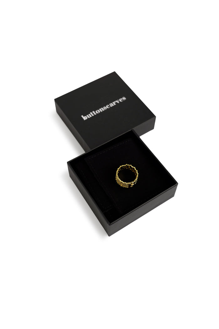 Ivy Ring Brooch - Gold