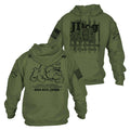 JDog Carpet Cleaning and Floor Care Military green Hoodie  Grunt Style