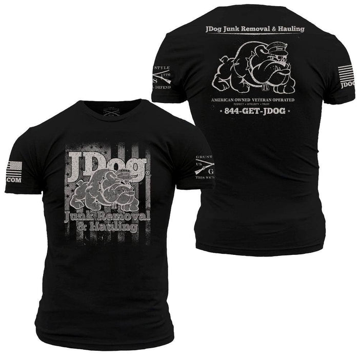 JDog Junk Removal and Haul Graphic Black Tee | Grunt Style