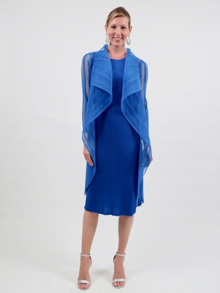 Journey Plissé Midi Dress with Jacket D2812