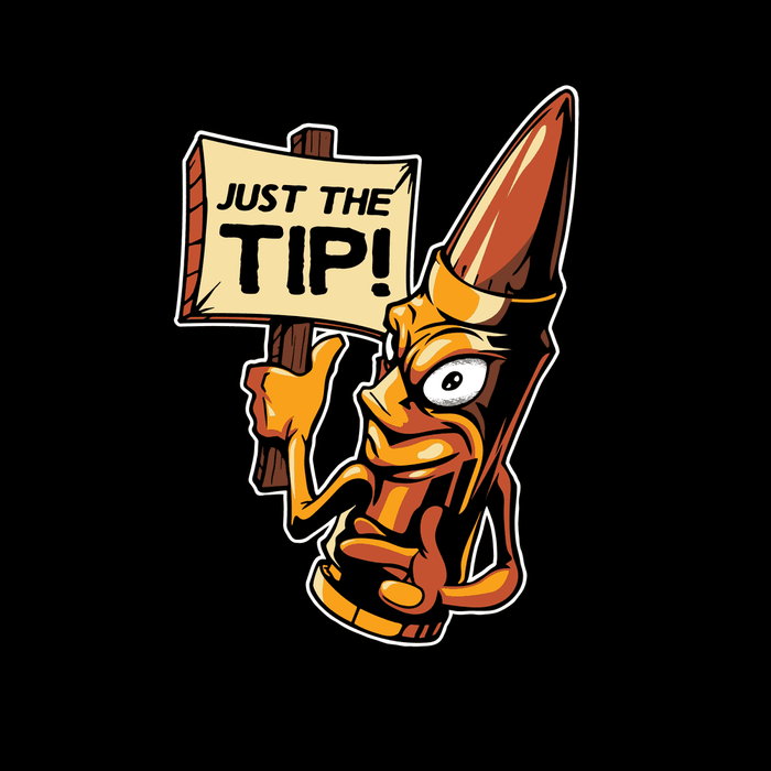 Grunt Style Just The Tip Hoodie - Black Artwork