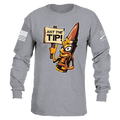Grunt Style Just The Tip Long Sleeve - Dark Heather Gray ls tees