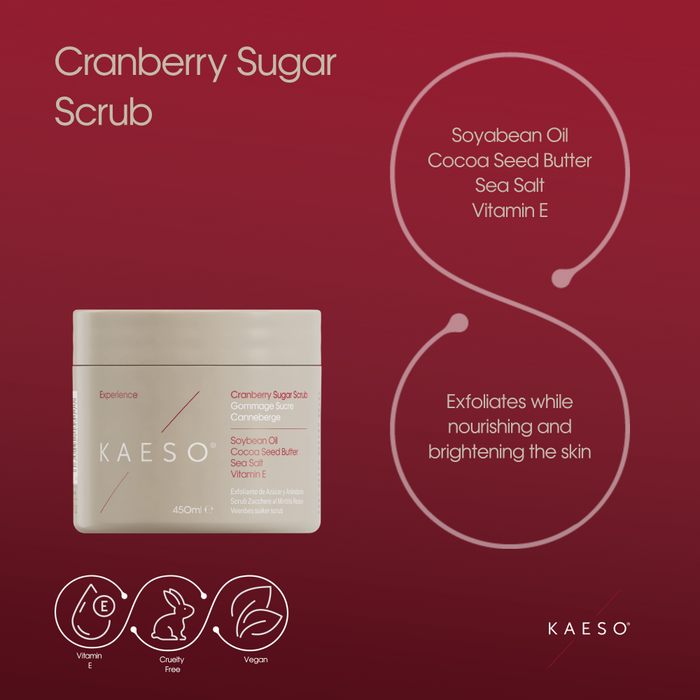 Kaeso Experience Cranberry Sugar Body Scrub 450ml