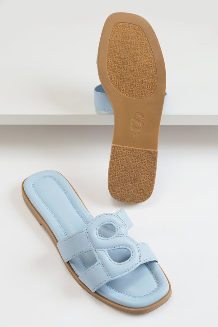 kefi sandal in blue by buttonscarves