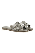 kefi sandal in bronze by buttonscarves