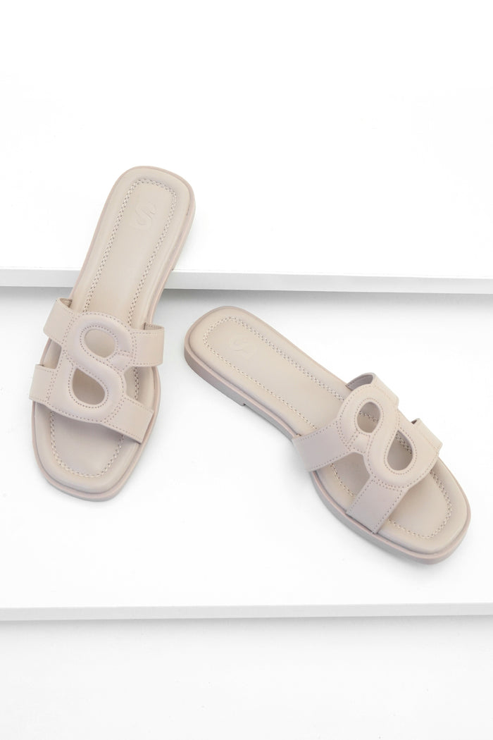 kefi sandal in khaki by buttonscarves top view