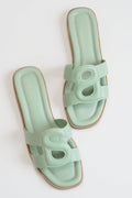kefi sandal in mint by buttonscarves