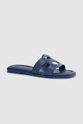 kefi sandal in navy by buttonscarves