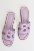 kefi sandal in purple by buttonscarves