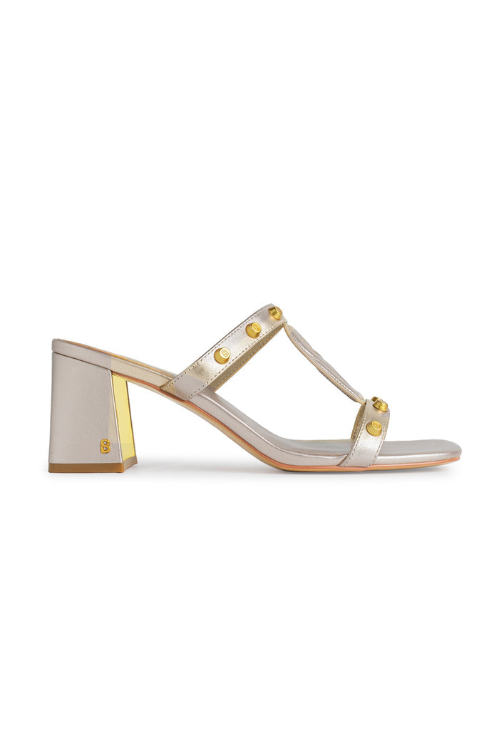 Kefi Studs Heels - Bronze