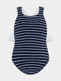 Kids Lara Swim (Ages 7 to 12) - Navy/White Stripe