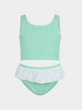Kids Olive Bikini (Ages 3 to 6) - Metallic Mint