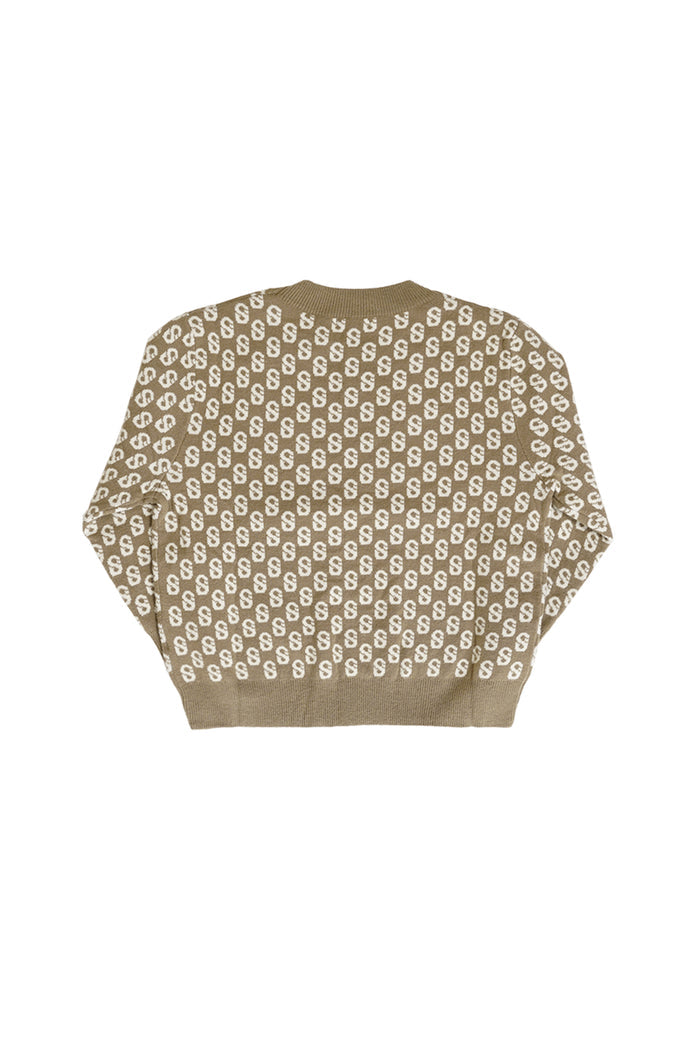 Kids Signature Monogram Sweater - Pale Gold