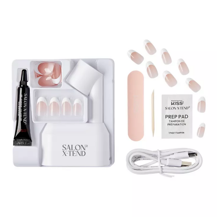 Kiss Salon X-tend LED Soft Gel System Starter Kit Pure 30x