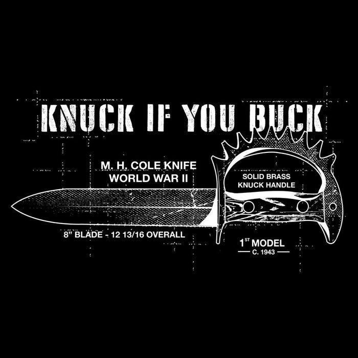 Grunt Style Knuck If You Buck T-Shirt - Black artwork