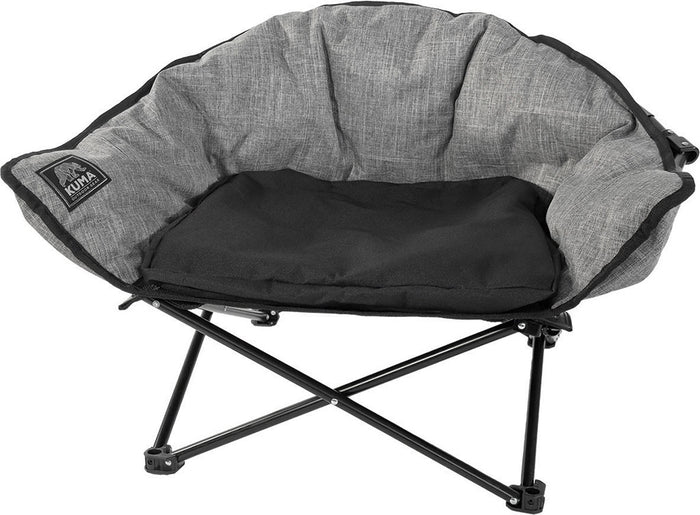 Heather Grey Kuma Little Lazy Bear Dog Chair 900-KM-LDG-HG - Front View | United RV Parts