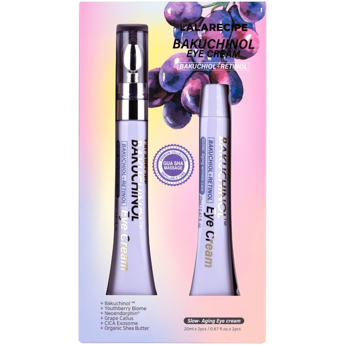 Lalarecipe Bakuchiol Eye Cream Refill Set 2 x 20ml