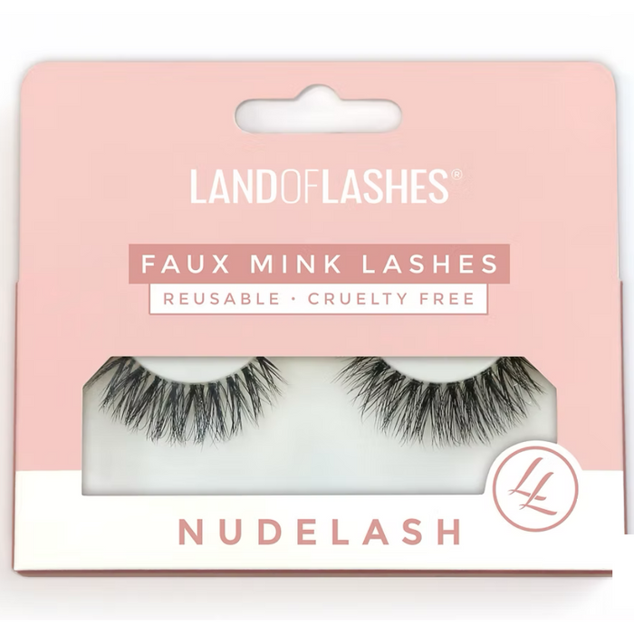 Land Of Lashes NudeLash Faux Mink Strip Lashes #6 Black