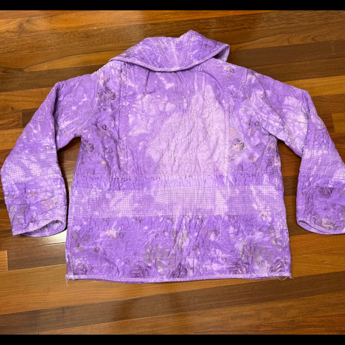 Lavender hand dyed Quilted Jacket