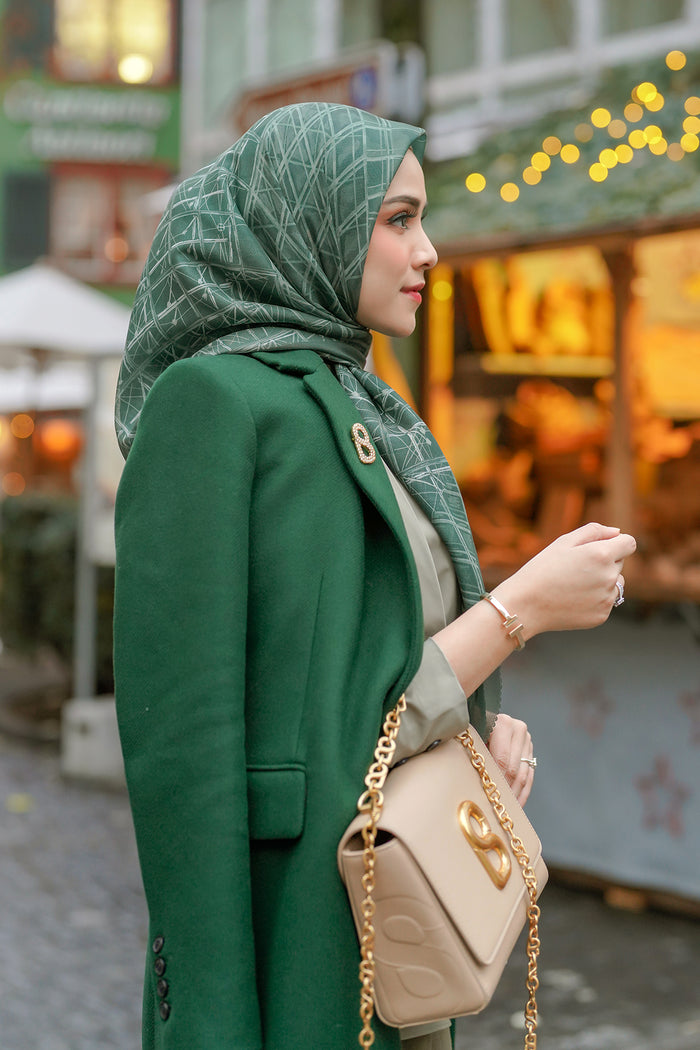 Louvre Extended Square - Dark Green