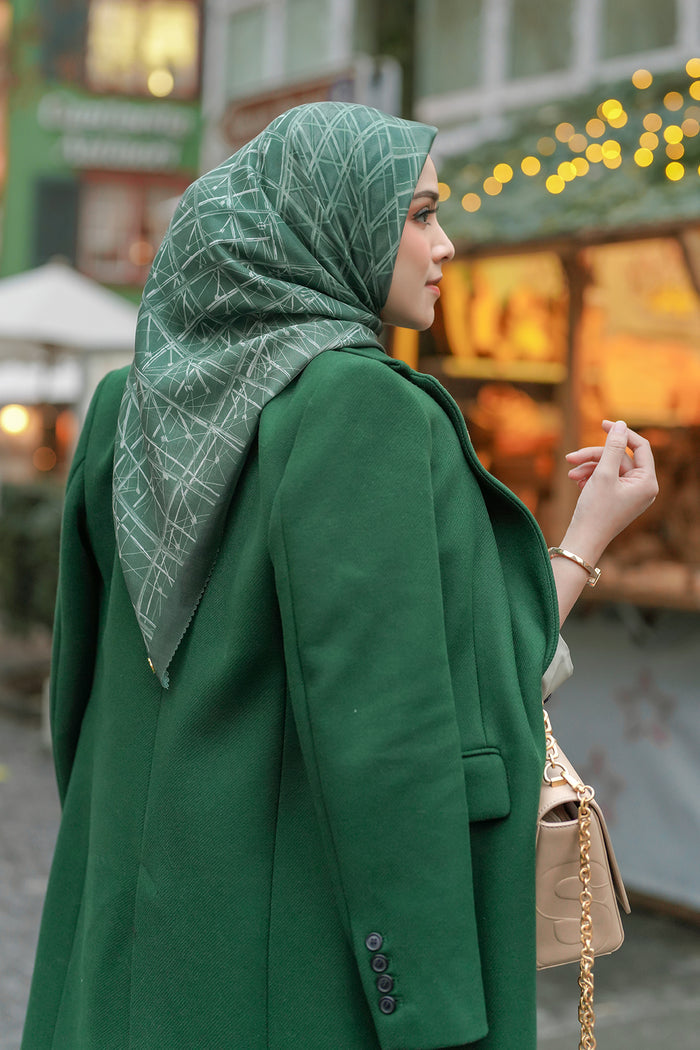Louvre Extended Square - Dark Green