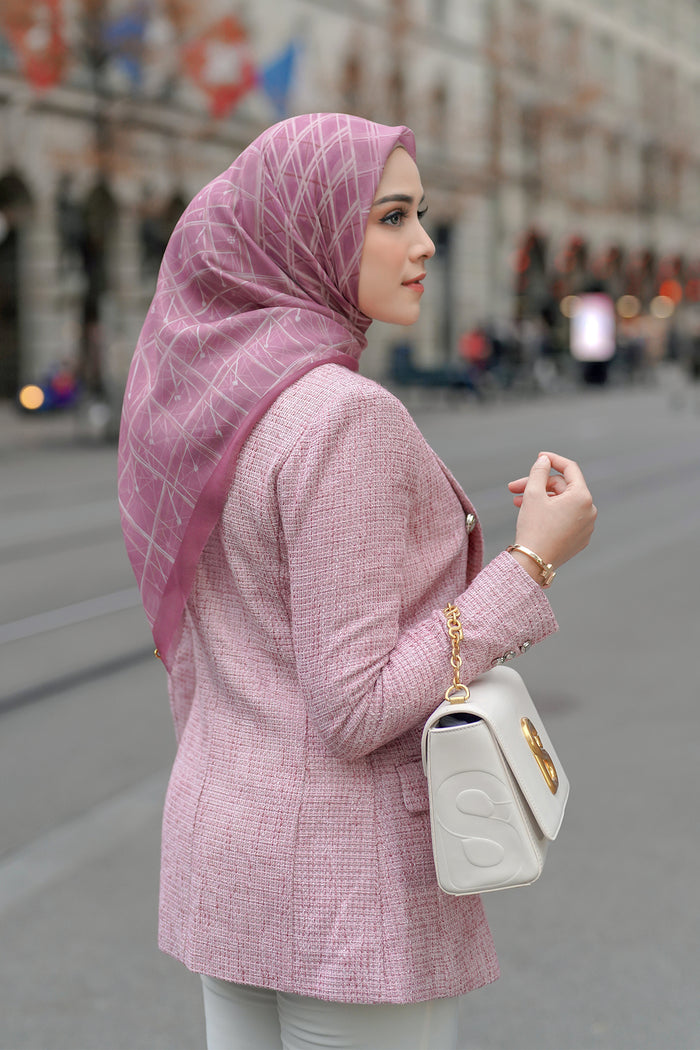 Louvre Extended Square - Dusty Rose