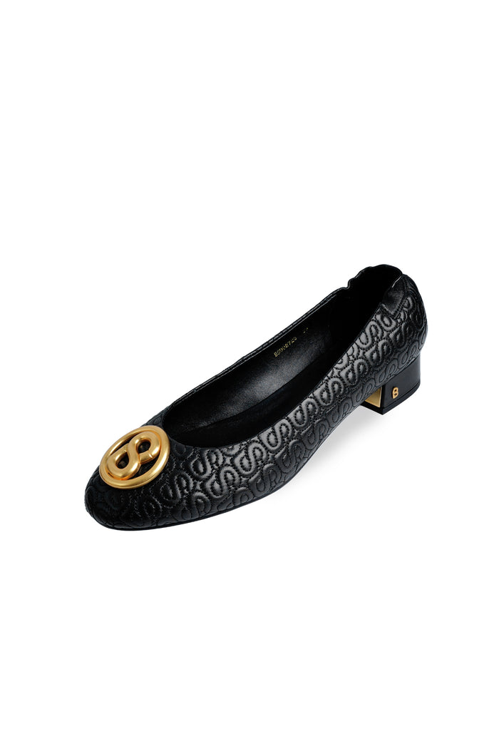 Luna Block Heels - Black