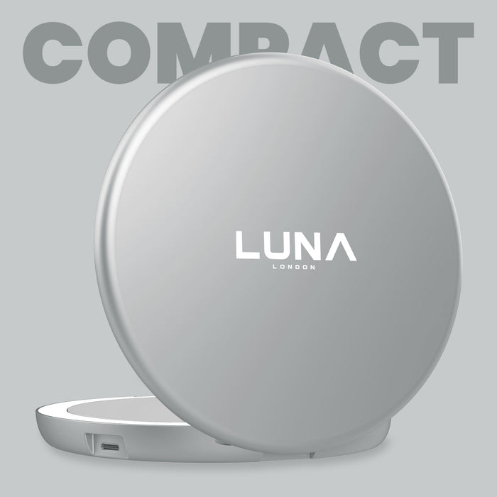 Luna London Compact Mirror Chalk Grey