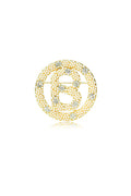 Luxe Big Round Pearl Brooch - White