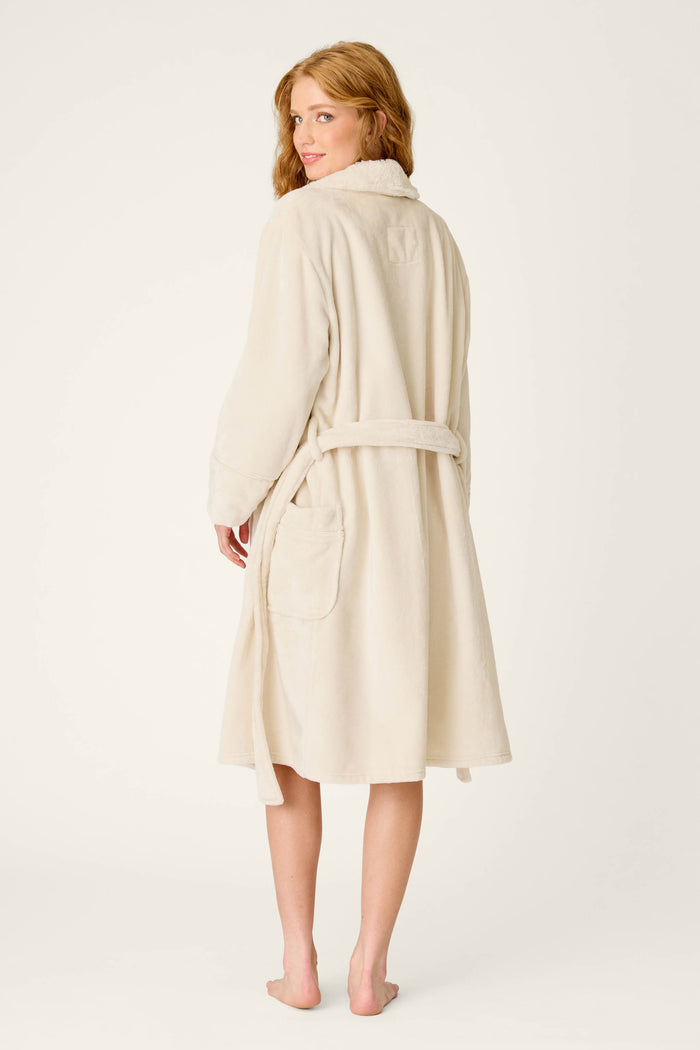 Luxe Plush Solid Natural Robe