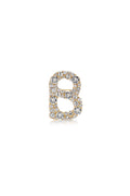Luxe Signature Crystal Brooch - Gold