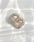 Luxe Signature Gleaming Brooch - Gold