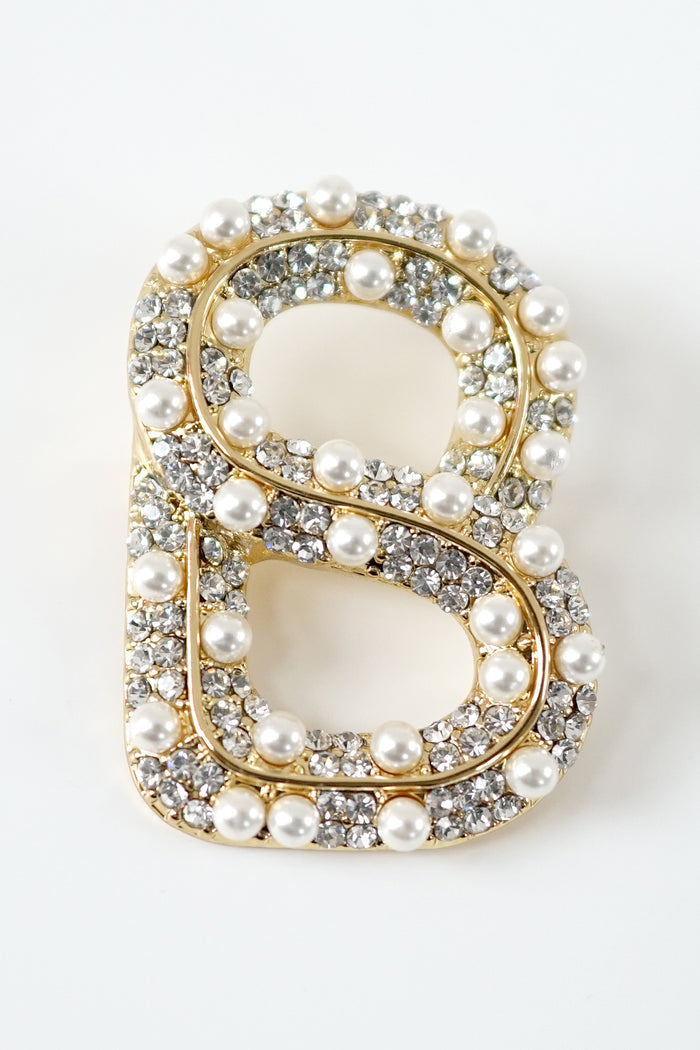 Luxe Signature Perla Brooch - Gold