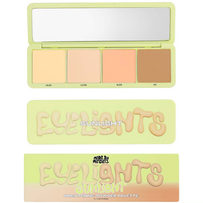 Made By Mitchell Eyelights Brightening Powder Palette Sunlight