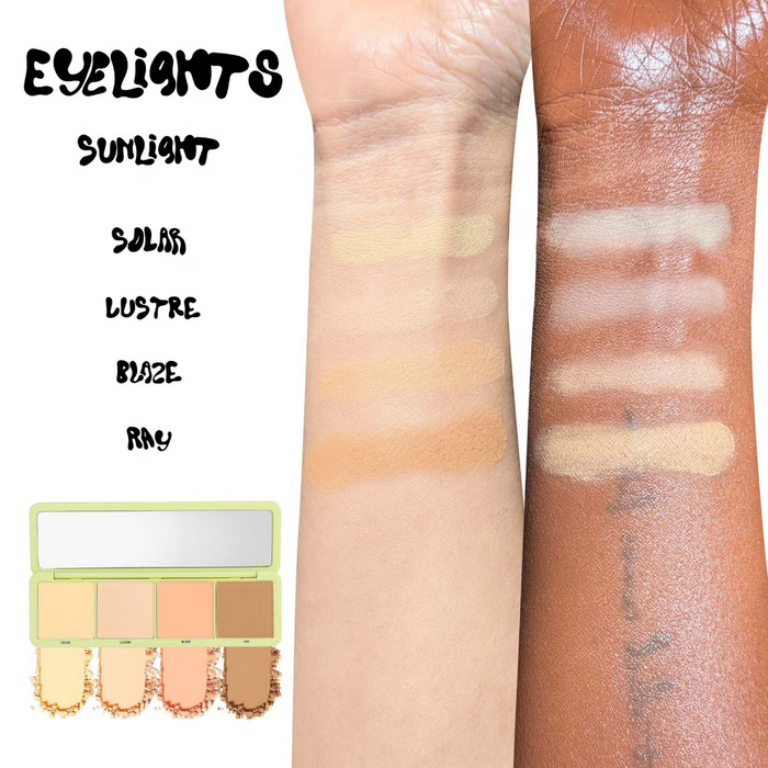 Made By Mitchell Eyelights Brightening Powder Palette Sunlight