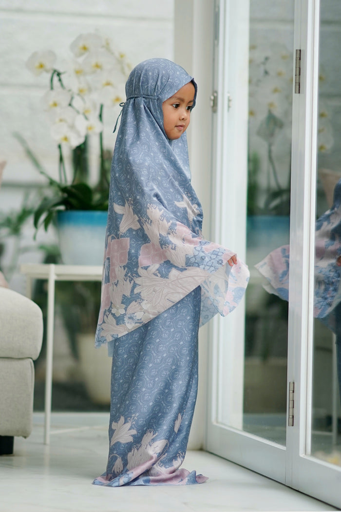 Maharani Prayer Robe For Kids - Blue