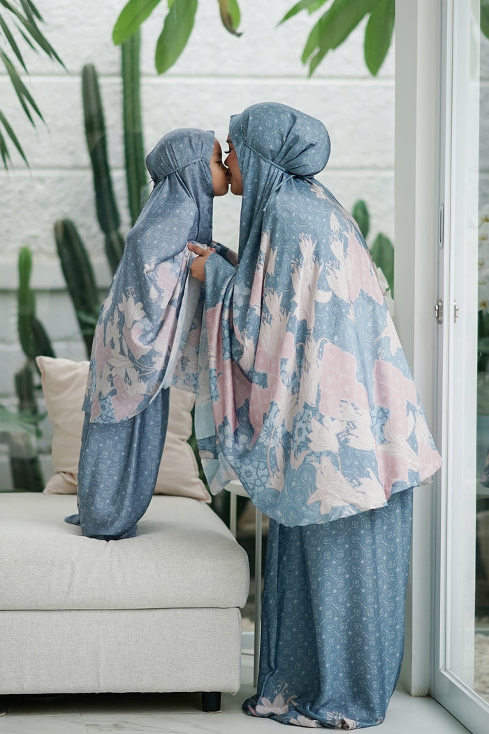 Maharani Prayer Robe For Kids - Blue