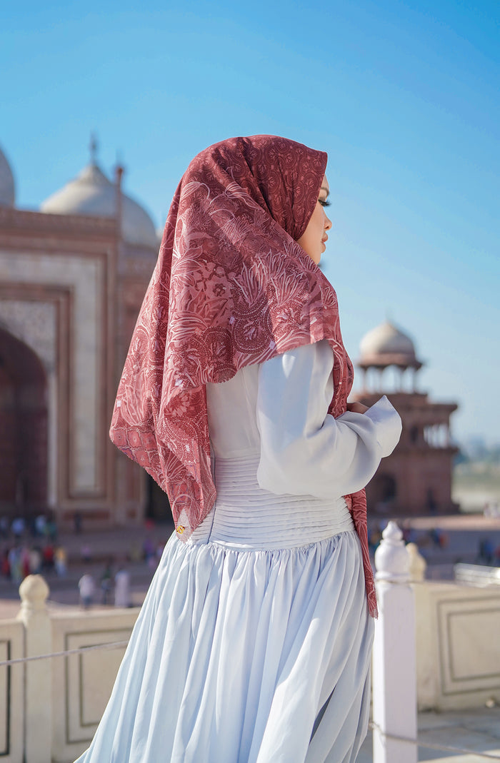 Maharani Voal Square XL - Maroon
