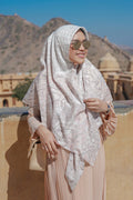 Maharani Voal  Square XL -  Safed