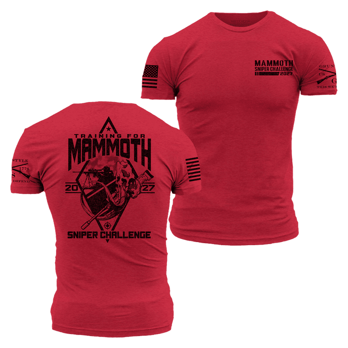 Mammoth Sniper Challenge 2027 Training T-Shirt - Red