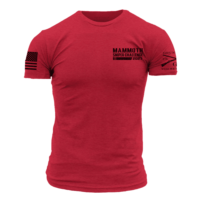 Mammoth Sniper Challenge 2027 Training T-Shirt - Red