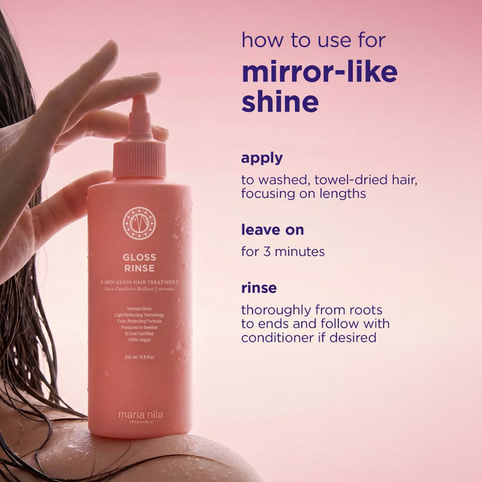 Maria Nila Mirror Gloss Rinse 3-Minute Gloss Hair Treatment 200ml