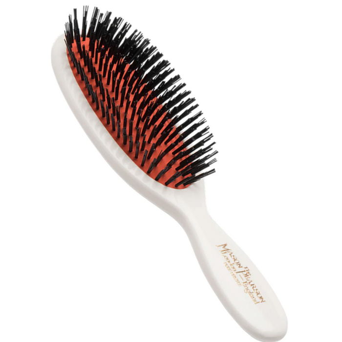 Mason Pearson Pocket Boar Bristle Hairbrush Ivory B4